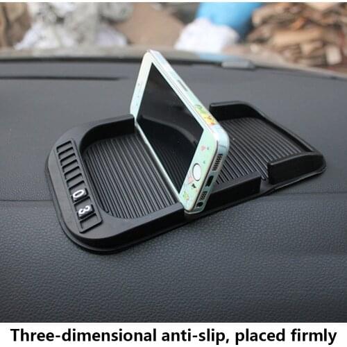Car Holders Dashboard Anti-Slip Mat Phone Holder Parking Number Silica Gel Auto Pad for GPS Phone Paper Towels Car Accessories