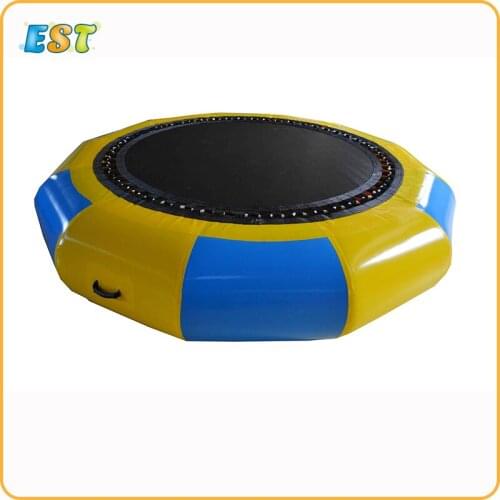 Diameter 2m-5m with 0.6 or 0.9mm water fun sports inflatable water trampoline adults aqua jumping mat