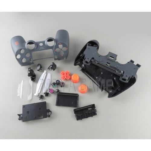 For Sony PS4 Gamepad Controller JDS-020 JDS-040 2.0 4.0 Clear Front Back Housing Shell Case Cover and Buttons Mod Kit