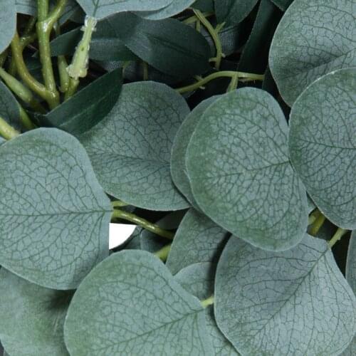 6.5-Foot Artificial Eucalyptus Garland and 6-Foot Willow Vine Branches Leaf Garland String Door Green Garland Indoor and Outdoor
