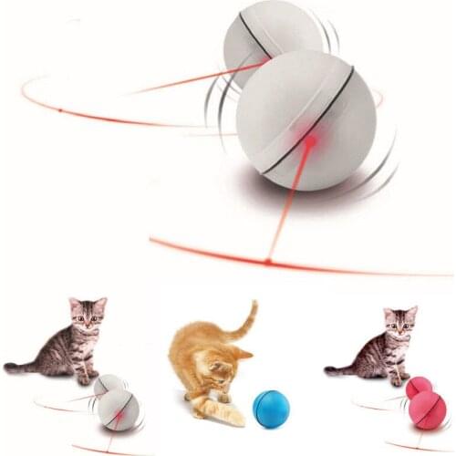 Pet Toy Funny Cat Dog LED Light Laser Ball Teaser Exercise Automatic Interactive Toy