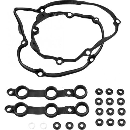 Engine Valve Cover Valve Cover Repair Rubber Sealed Kit for BMW M54 M52 TU E46 E39 E53 Oil Tank Cover Caps
