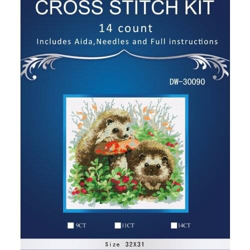 Top Quality Lovely Hot Sell Counted Cross Stitch Kit Old World Holiday Ornaments Similar DMC dw-30090 Squirrel