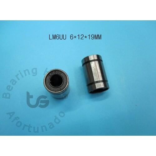 LM6UU bearing 6*12*19mm 10pieces LM6UU 6mm Linear Ball Bearing Bushing 6mmx12mmx19mm for 3d printer parts
