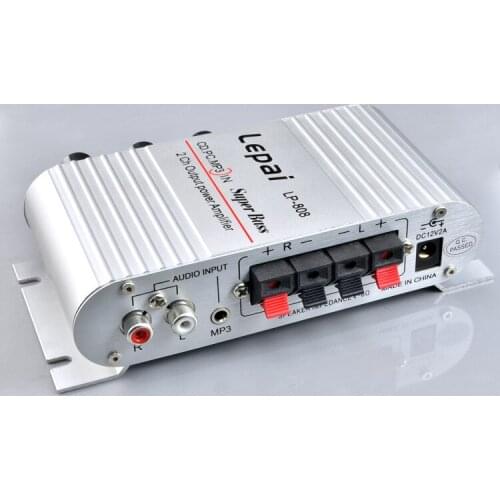 KYYSLB 2019 DC 12V 2A LP-808 Mini Car Amplifier Multifunction Household Amplifier Subwoofer Amplifier MINI Amplifier