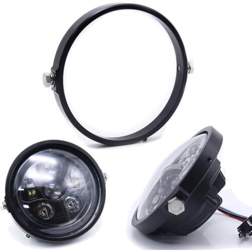 Motorbike Headlamp Adapter Ring Headlight Mount Fit for 5.75 " Round LED Headlights Motorcycle Accessories Headlight Bracket