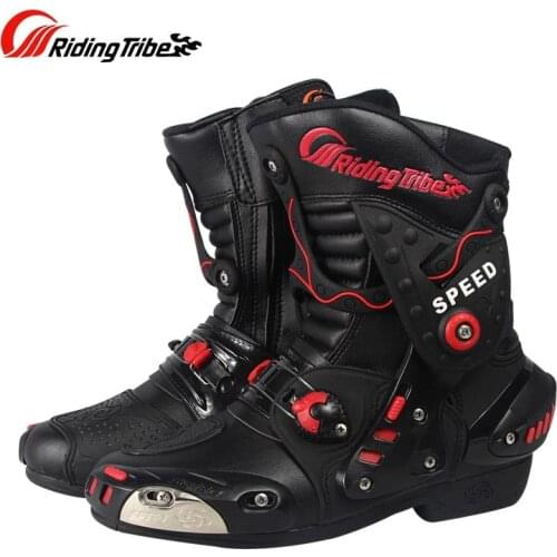 Riding Tribe Motorcycle Boots Mens Shoes Motocross Botas Motoqueiro Motocicleta Botte Botas Para Moto Racing Shoes