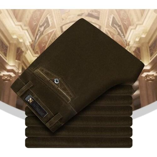 Brand new autumn and winter business mens casual trousers pants Korean version of the influx of men trousers Slim corduroy men