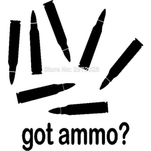 New Design Got Ammo Bullet Car Creative Accessory Decal Cartoon Car Reflective Sticker Body Decal Creative Pattern Vinyl