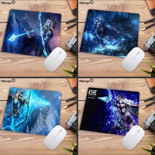 Mairuige Cool New LOL Ashe mouse pad gamer play mats Keyboard Mat Desk Mat Computer Game Tablet Gaming Three Size Choose