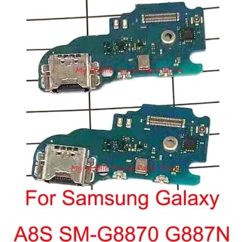 Original USB Charging Port Dock Board Flex Cable For Samsung Galaxy A8S SM-G8870 G887N Charger Port Dock Connector Flex Cable
