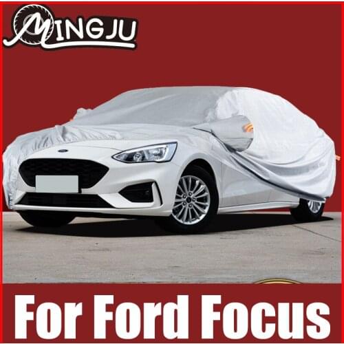 Full Car Covers Outdoor Sun Anti UV Rain Snow Dust Protection Oxford cloth Cover For Ford Focus Sedan 2010 to 2021 Accessories