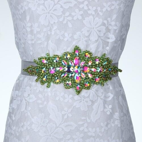 Rhinestone Bridal Belt Bridesmaid Sash Crystal Wedding Belt Women Dress Accessories