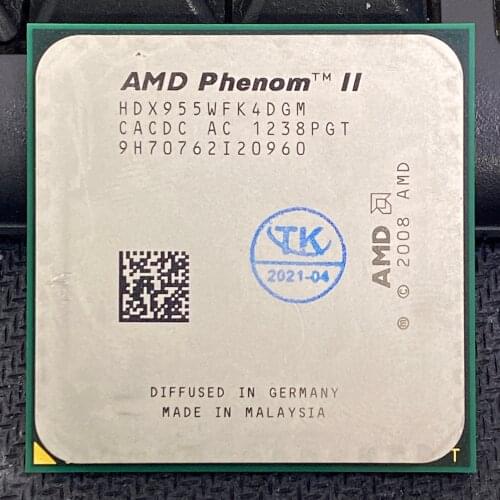 AMD Phenom II X4 955 Processeur, processeur Quad CORE 3.2Ghz, prise 6M, am3 938 broches, 95W