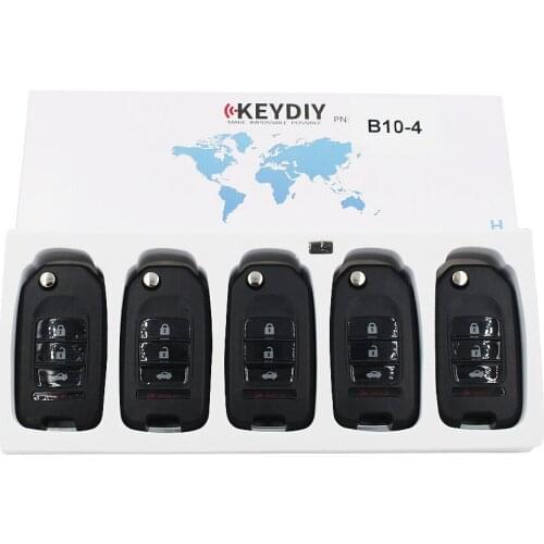 5pcs KEYDIY KD900 B Series Remote Control KD B10-3+1 Key for KD900+ Key Programmer URG200 Machine