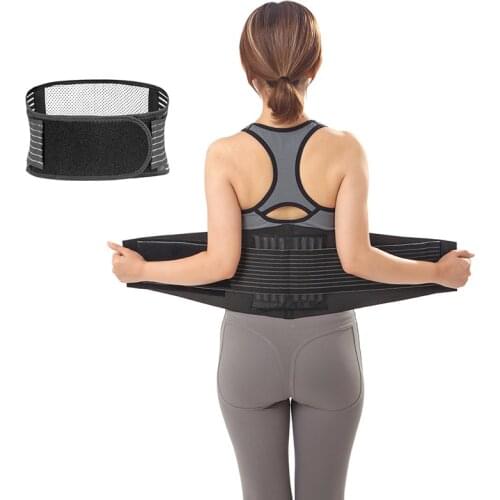 Adjustable Tourmaline Self heating Magnetic Therapy Back Waist Support Belt Lumbar Brace Massage Band Health Bone Care S M L