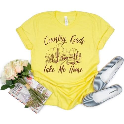 Country Roads Take Me Home Shirt Vintage Country Music Shirt Fashion Country Girl Shirt John Denver Fans Gift Music Lover Shirt