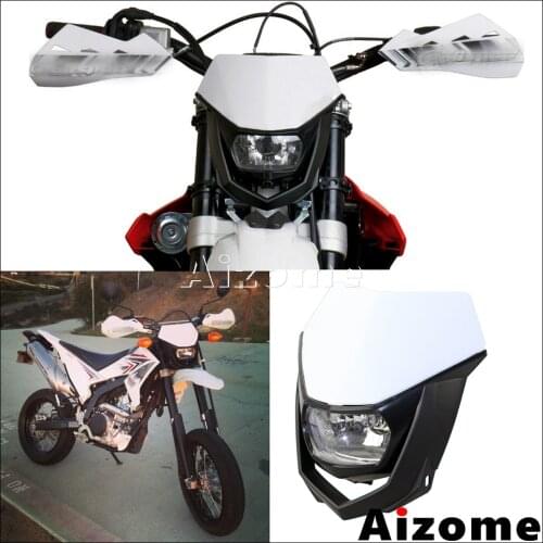 Universal Motocross Headlight Fairing Dirt Bike Supermoto Off Road H4 35W Headlight Headlamp For KX KLX YZF XR CRF YZ WR YZF