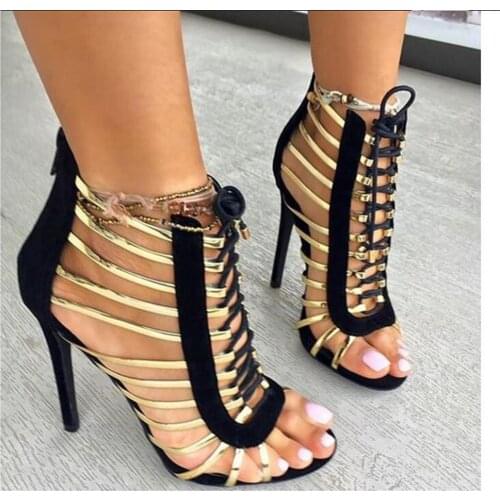 ASHIOFU Handmade Womens High Heel Sandals Ankle-strap Party Prom Summer Shoes Sexy Evening Daily Wear Fashion Sandals XD361