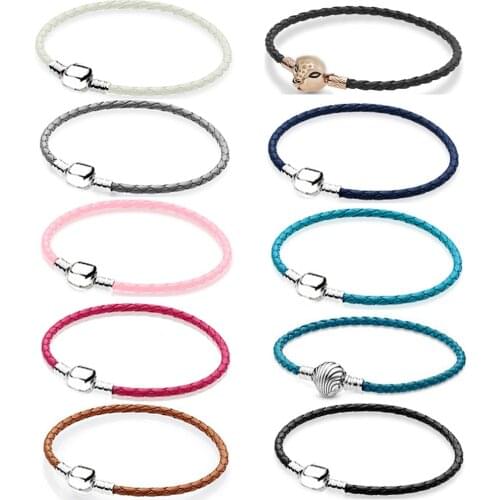 12 PDB SL high quality 925 sterling silver series charm DIY bracelet suitable for bead charm female bracelet jewelry gift