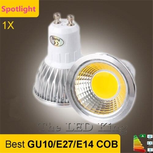 1X Super Bright 9W 12W 15W GU10 LED Bulb Lights 110V 220V Dimmable CREE Led COB Spotlights Warm/Natural/Cool White GU10 LED lamp