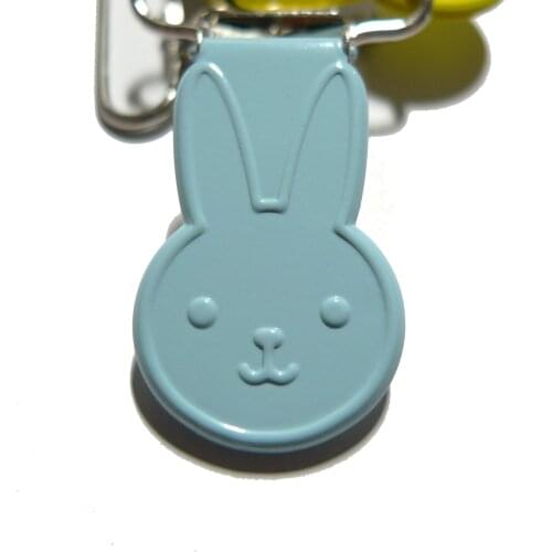 25pcs 1'' 25mm #11 BABY BLUE COLOR Rabbit Bunny Shape Suspender Clips