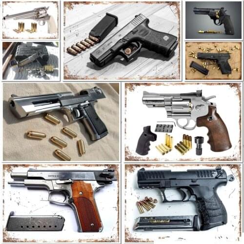5d Diy Diamond Painting Pistol Picture Square/round Diamond Embroidery Wall Decoration Mosaic Set Home Art Decoration