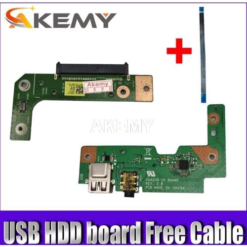 Free cable FOR Asus VivoBook X542U X542UQ X542UF X542UN X542UR X542URR USB Audio usb board Laptop HDD Hard Disk Drive Board
