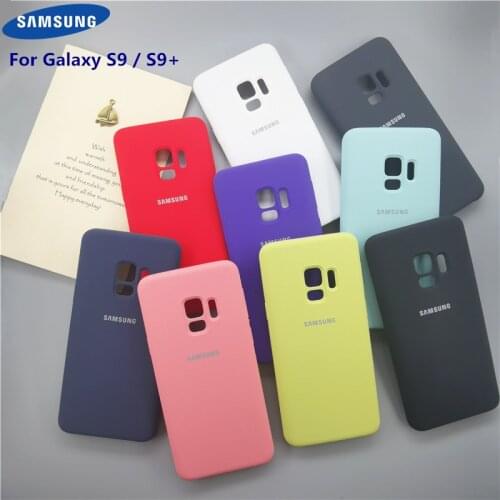 S9 Plus Cases Liquid Silicone Shell Cover Original Case For Samsung Galaxy S9 S9+ S9 Plus Back Cover Shell With Retail Box