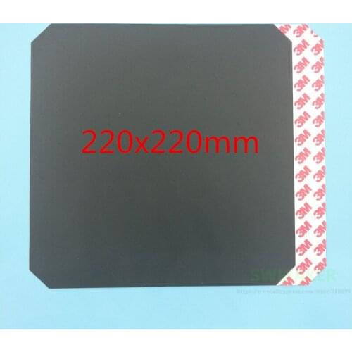 220x220mm Wanhao i3 Anet A8 3D printer parts print bed black heated bed sticker heating plate print sticker tape with cut corner