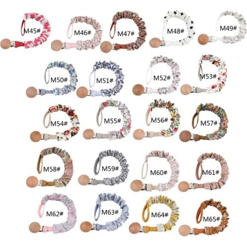 Baby Infant Cotton Pacifier Clip for Newborn Teething Soother Chew Dummy Chains F3ME