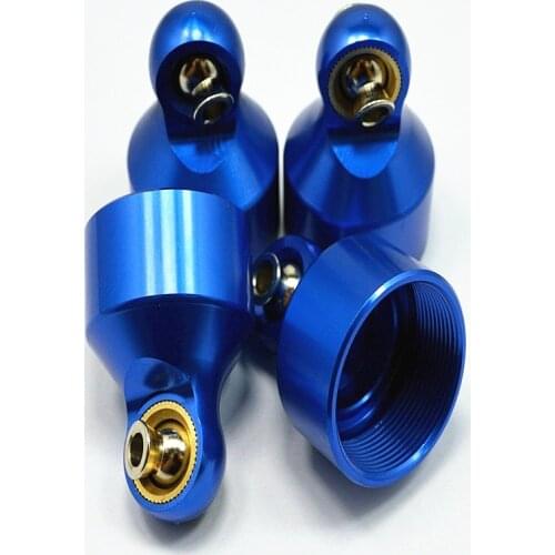 Aluminum Shock Caps Blue 4 pcs For Traxxas X-Maxx 7076-4 Dhawk Racing