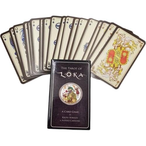 Loka Tarot Card Game For Whole Family Party Based on Medieval Mysterious Divination Fate Gameplay 80 Card Tarot Deck Board Game