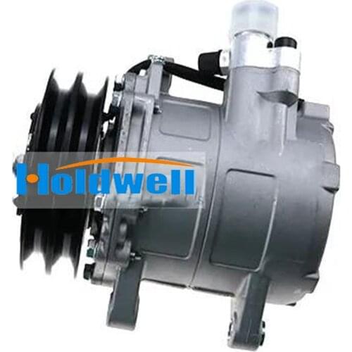 Holdwell Air Conditioning Compressor 6733655 6675667 for Bobcat Skid Steer Loader 773 863 864 963 A220 A300 S150 Excavator 331