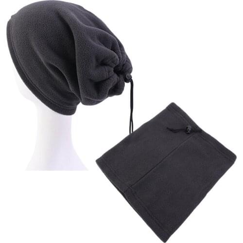 Fashion Outdoor Sports Hair Cap Riding Mask Adjustable Styling Tool Headcover Beauty Salon Fleece Collar Windproof Hood Hat