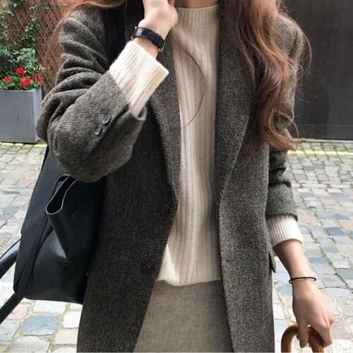 Fashion High Quality Female Jackets Spring Autumn 2021 Office Lady Blazers for Women Simple Womens Coats Veste Femme