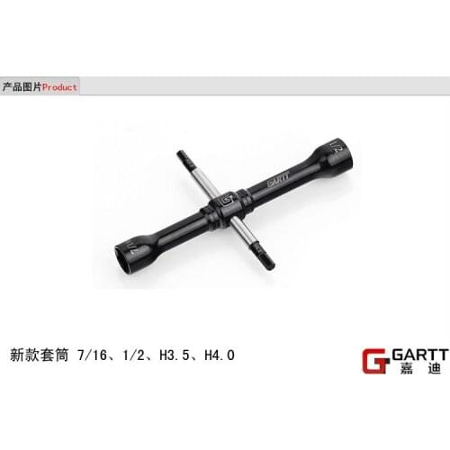Freeshipping GARTT Combination Wrench Tool 7/16 1/2 H3.5/H4.0 For RC Helicopter Airplane Big Sale