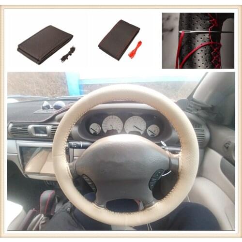 Car shape steering wheel cover knitting hand sewing auto parts for Mercedes Benz AMG GT GLC GLE GLS R Class ML GL G R
