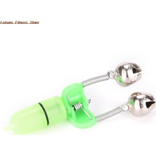 One Piece LED Light Alerter Fishing Rod Bite Alarm Bells Ring Fishing Lures Accessory Outdoor Fishing Tools