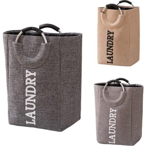 Portable Collapsible Laundry Basket Dirty Clothes Hamper Foldable Toyes Sundries Basket With Handles