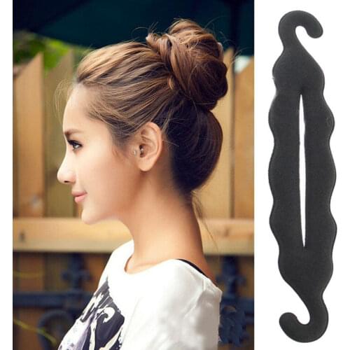 Hair Ornaments 24cm Hair Accessories for Women Magic Foam Sponge Hairtwist Donut Quick Messy Bun Updo Adornos Para El Pelo