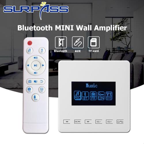 Smart Professional Wireless WIFI Bluetooth MINI Wall Amplifier Home Theater Amplificador Audio Stereo Subwoofer Music Player AUX