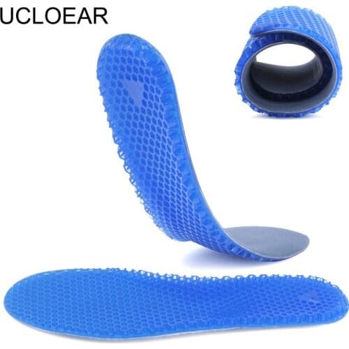 Unisex Free Size Insole Silicone Massaging Insoles Pads Orthotic Arch Sport Shoe Foot Care Pad High Quality Gel Insoles