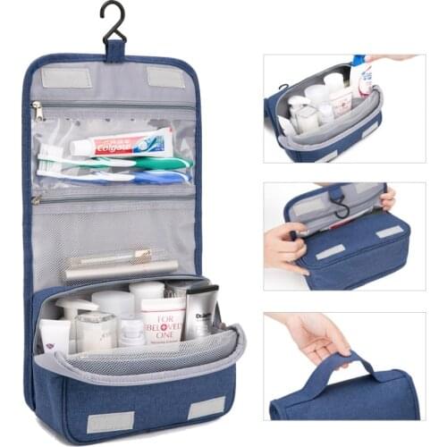 Hanging Travel Cosmetic Bag Women Zipper Make Up Bag Polyester High Capacity Makeup Case handbag Organizer Storage Wash Bath Bag