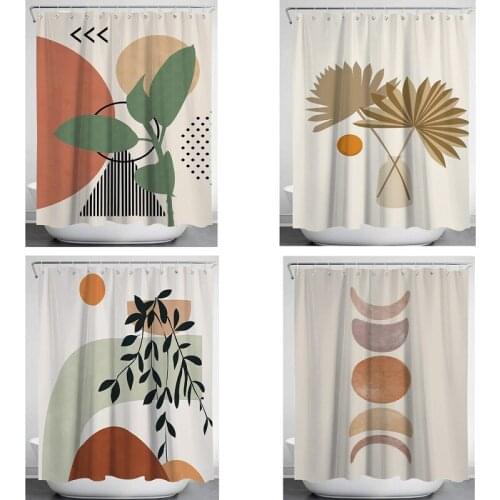 Shower curtain household items home decoration digital printed bathroom curtain 150x180 180x180 180x200cm Size waterproof fabric