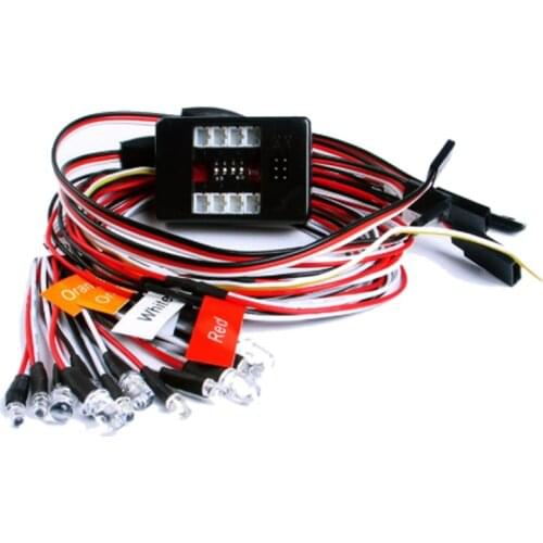1:10 RC Model Car Truck LED Light Kit 12 LED Flashing Head Light Lamp System RC 1:10 Model Car Accessories