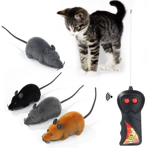 1pcs Wireless Remote Control Electronic Rat Mouse Pet Cat Mice Toy RC Toy Prank Joke Scary Trick Bugs Cat Puppy Kids Toy Gifts