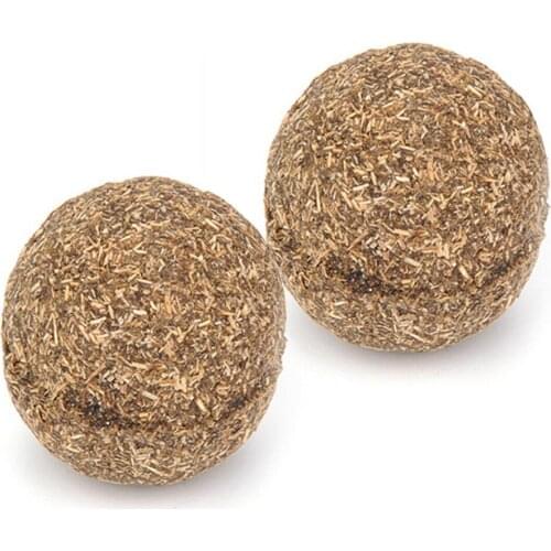 1 PC Natural Cat Mint Catnip Ball Safe Edible Catnip Chase Toy Emotionally Soothing Cat Hair Cleaning Pet Supplies 3.2CM