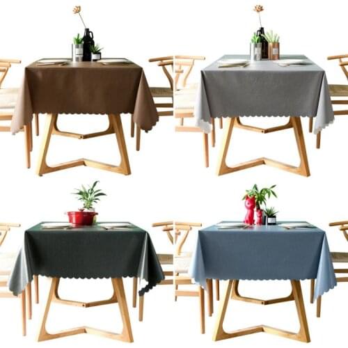 1pcs Pvc Tablecloth Rectangular Oilcloth On Table Cloth Waterproof Plastic Tablecloth For Table For Home And Kitchen No Wash New