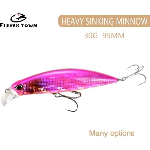 2020 Minnow Fishing Lure Bait Weights30g/10.2cm Winter Tackle Pesca Saltwater Lures Articulos De Pesca Isca Artificial Fake Fish